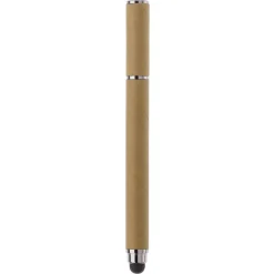 Tekturowy notatnik A6 + pióro / Brązowy LT90839-N0051