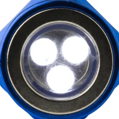 Teleskopowa latarka 3 LED / Niebieski V7755-11