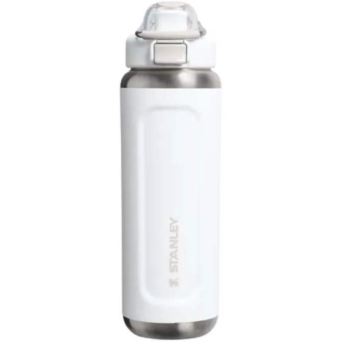 Termoizolowany bidon na wodę Stanley Classic Wellspring 710 ml wykonany z recyklingowanej stali nierdzewnej / Biały 10098001