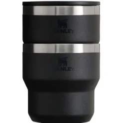 Termoizolowany kubek kempingowy Stanley Stay Hot 295 ml ze stali nierdzewnej, umożliwiający wkładanie kubków jeden w drugi / Czarny 10097390
