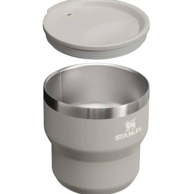 Termoizolowany kubek kempingowy Stanley Stay Hot 295 ml ze stali nierdzewnej, umożliwiający wkładanie kubków jeden w drugi / Szary 10097382