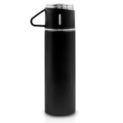 Termos 420 ml i 3 kubki 150 ml | Quavean / Czarny VA117-03