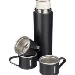 Termos 420 ml, trzy kubki 150  ml / Czarny VA195-03
