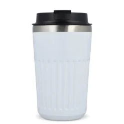 Termos na kawę ze stali nierdzewnej pochodzącej z recyklingu, 400 ml / Biały LT98698-N0001