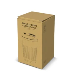 Termos na kawę ze stali nierdzewnej pochodzącej z recyklingu, 400 ml / Biały LT98698-N0001