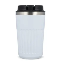 Termos na kawę ze stali nierdzewnej pochodzącej z recyklingu, 400 ml / Biały LT98698-N0001