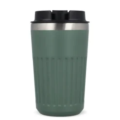 Termos na kawę ze stali nierdzewnej pochodzącej z recyklingu, 400 ml / Oliwkowa zieleń LT98698-N0043