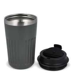 Termos na kawę ze stali nierdzewnej pochodzącej z recyklingu, 400 ml / Szary LT98698-N0061