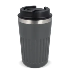 Termos na kawę ze stali nierdzewnej pochodzącej z recyklingu, 400 ml / Szary LT98698-N0061
