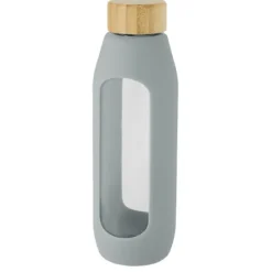 Tidan Butelka z borokrzemianowego szkła o pojemności 600 ml z silikonowym uchwytem / Czarny 10066690