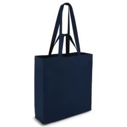 Torba bawełniana OEKO-TEX® 38 x 10 x 42 cm 140 g/m² / Ciemnoniebieski LT95383-N0010