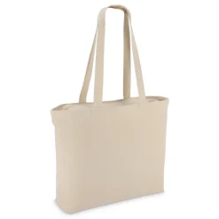 Torba bawełniana z zamkiem błyskawicznym OEKO-TEX® 47 x 11 x 35 cm 320 g/m² / Ecru LT95384-N0054