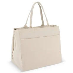 Torba bawełniana z zamkiem błyskawicznym OEKO-TEX® 39 x 24 x 34 cm 320 g/m² / Ecru LT95387-N0054