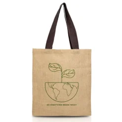 Torba jutowa z bawełnianymi uchwytami / Strapcote / Olive Green IP31111847