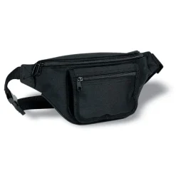 Torba na biodro z kieszenią / Czarny KC5810-03