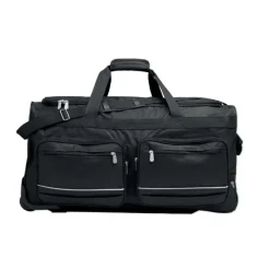 Torba na kółkach 600D RPET / Czarny MO2942-03