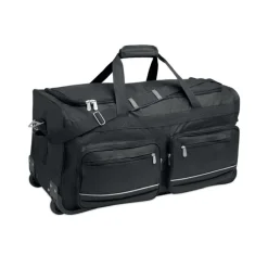 Torba na kółkach 600D RPET / Czarny MO2942-03