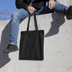 Torba na ramię OEKO-TEX® 140g/m² 38x42cm / Czarny LT95156-N0002