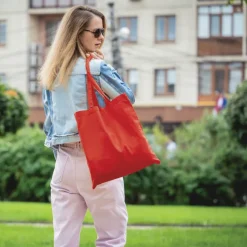 Torba na ramię OEKO-TEX® 140g/m² 38x42cm / Czerwony LT95156-N0021