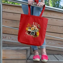 Torba na ramię płótno OEKO-TEX® 270g/m² 42x12x43cm / Czerwony LT95164-N0021