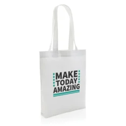 Torba na zakupy AWARE™, bawełna z recyklingu / Biały P762.933