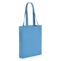 Torba na zakupy AWARE™, bawełna z recyklingu / Niebieski P762.945