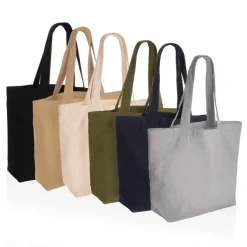 Torba na zakupy AWARE™, bawełna z recyklingu / Niebieski P762.965