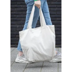 Torba na zakupy AWARE™, bawełna z recyklingu / Biały P762.960
