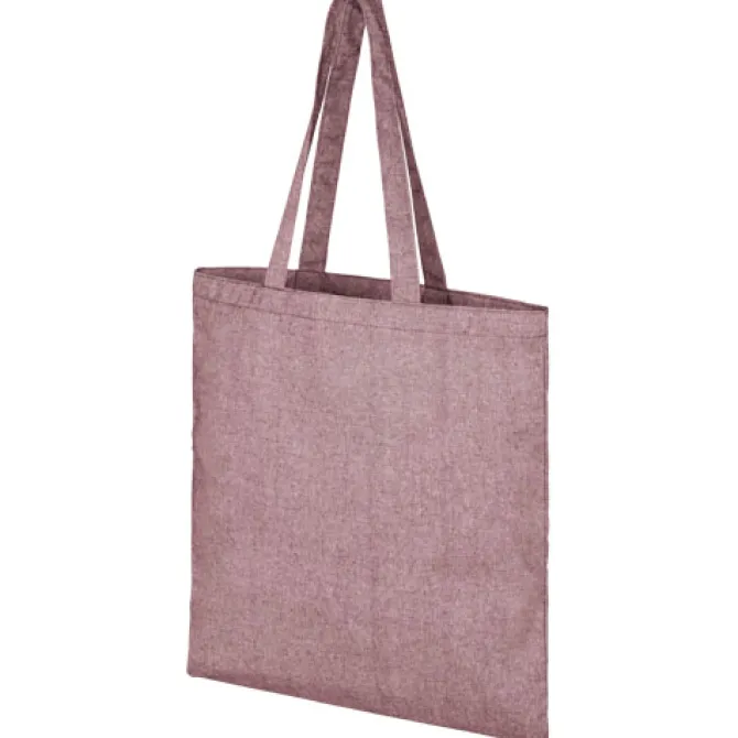 Torba na zakupy z recyklingu o gramaturze 210 g/m² Pheebs / Kasztanowy melanż 12052120