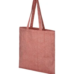 Torba na zakupy z recyklingu o gramaturze 210 g/m² Pheebs / Czerwony melanż 12052191