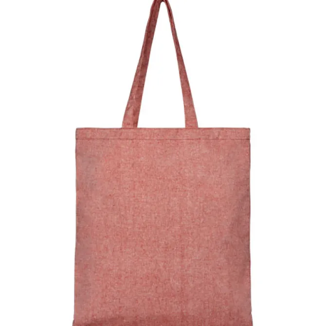 Torba na zakupy z recyklingu o gramaturze 210 g/m² Pheebs / Czerwony melanż 12052191
