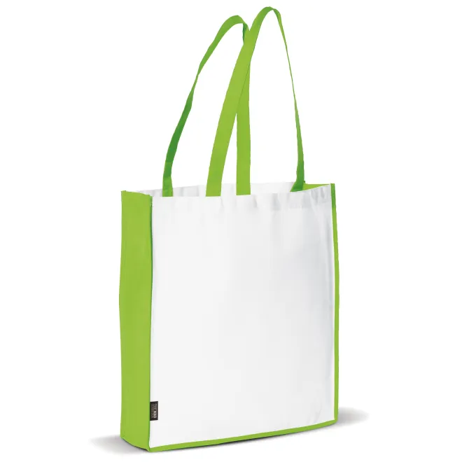 Torba non-woven 75g/m² / Biały / jasnozielony LT91479-N0132
