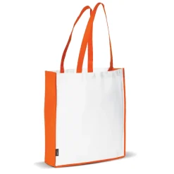 Torba non-woven 75g/m² / Biały / pomarańczowy LT91479-N0126