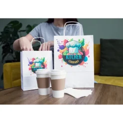 Torba papierowa A4 | Dialla B / Biały V0004-02