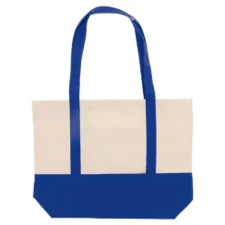 Torba plażowa płótno bawełniane OEKO-TEX® 280g/m² 42x10x30cm / Niebieski LT95247-N0011
