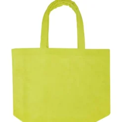 Torba plażowa Siam z materiału frotte z recyklingu GRS, o pojemności 13 l / Limonka 12075263