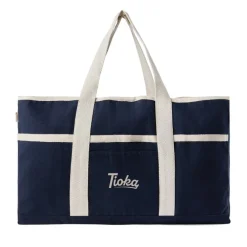 Torba plażowa VINGA Volonne AWARE™, płótno z recyklingu / Czarny VG537-02
