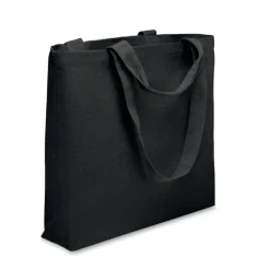 Torba plażowa z płótna 320 gr/m² / Czarny MO2485-03