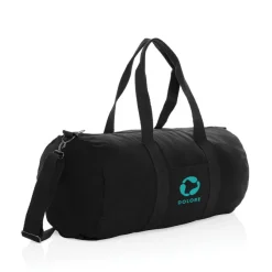 Torba sportowa, podróżna AWARE™, bawełna z recyklingu / Czarny P707.191