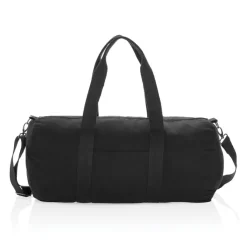 Torba sportowa, podróżna AWARE™, bawełna z recyklingu / Czarny P707.191