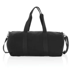 Torba sportowa, podróżna AWARE™, bawełna z recyklingu / Czarny P707.191