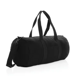 Torba sportowa, podróżna AWARE™, bawełna z recyklingu / Czarny P707.191