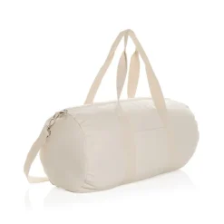Torba sportowa, podróżna AWARE™, bawełna z recyklingu / Biały P707.190