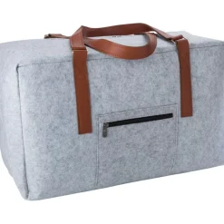 Torba sportowa, podróżna z filcu RPET / Szary V1251-19