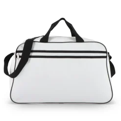 Torba sportowo-podróżna R-PET 600D 48 x 25 x 28 cm 30 l / Biały / czarny LT95366-N0102