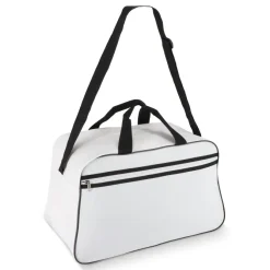 Torba sportowo-podróżna R-PET 600D 48 x 25 x 28 cm 30 l / Biały / czarny LT95366-N0102