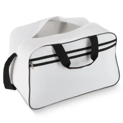 Torba sportowo-podróżna R-PET 600D 48 x 25 x 28 cm 30 l / Biały / czarny LT95366-N0102