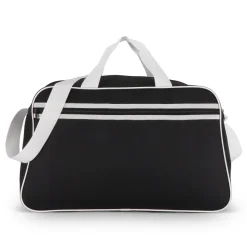 Torba sportowo-podróżna R-PET 600D 48 x 25 x 28 cm 30 l / Czarny / biały LT95366-N0201