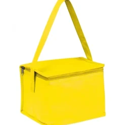 Torba termiczna non woven na 6 puszek 330 ml NIEBY / żółty 154208