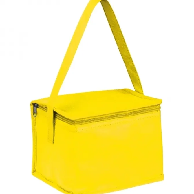 Torba termiczna non woven na 6 puszek 330 ml NIEBY / żółty 154208